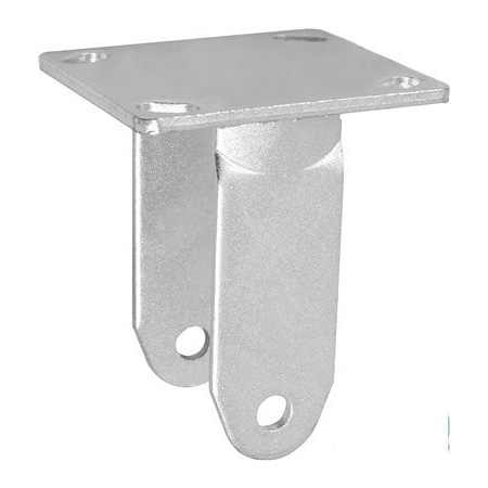 Casterhq 6"x2" RIGID CASTER YOKE, RIG, FORK, FRAME, CAPACITY UP TO 1,250 HD6660R-01-Y